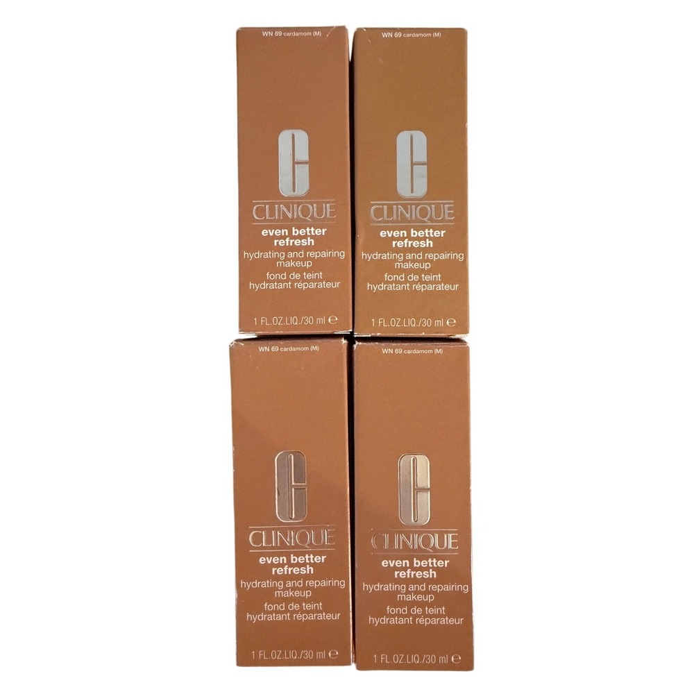 Clinique Even Better Refresh Makeup WN 69 Cardamom Foundation Lot of 4 1oz Each